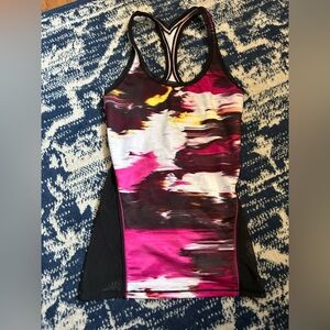 Lululemon Pink and Black Racerback Top